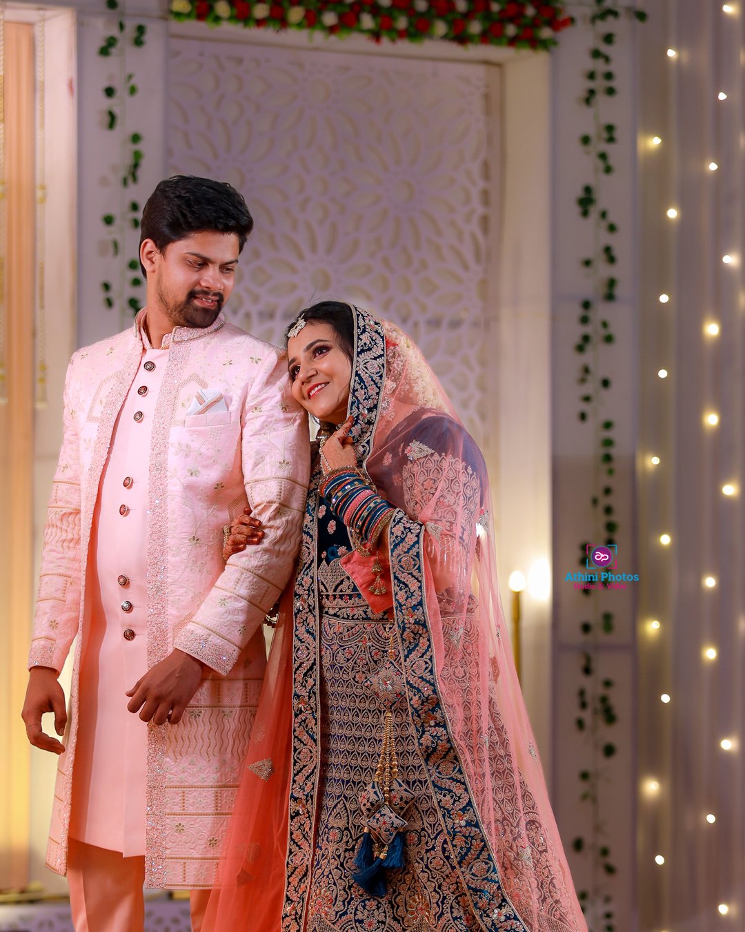 Wedding photographer capturing beautiful moments of a Muslim couple's special day in Bangalore.