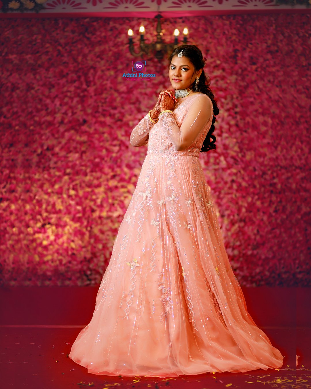 Wedding photographer in Hyderabad capturing a beautiful bride on her special day.