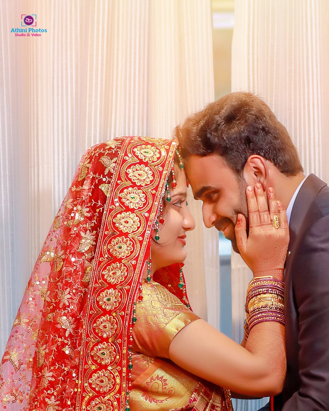 Muslim bride in traditional attire posing for wedding photography in Delhi.