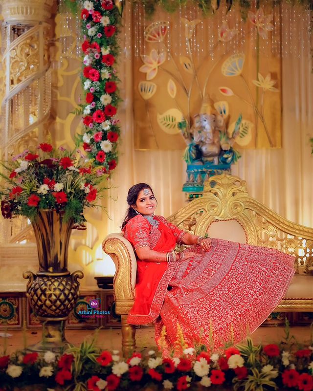 Enchanting Bridal Photo Shoot in Coimbatore Gowrikrishnan & Monica's Love Story