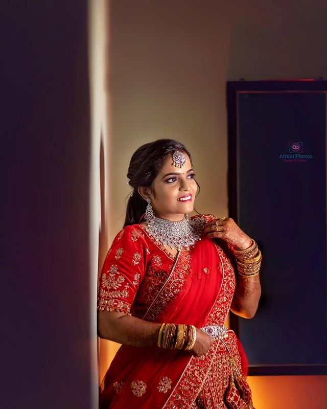 Enchanting Bridal Photo Shoot in Coimbatore Gowrikrishnan & Monica's Love Story