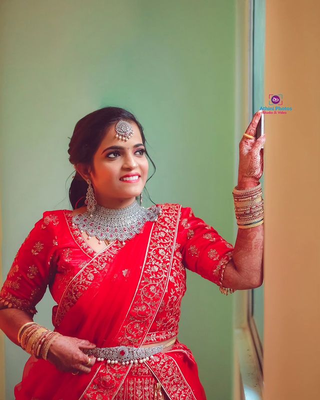 Enchanting Bridal Photo Shoot in Coimbatore Gowrikrishnan & Monica's Love Story