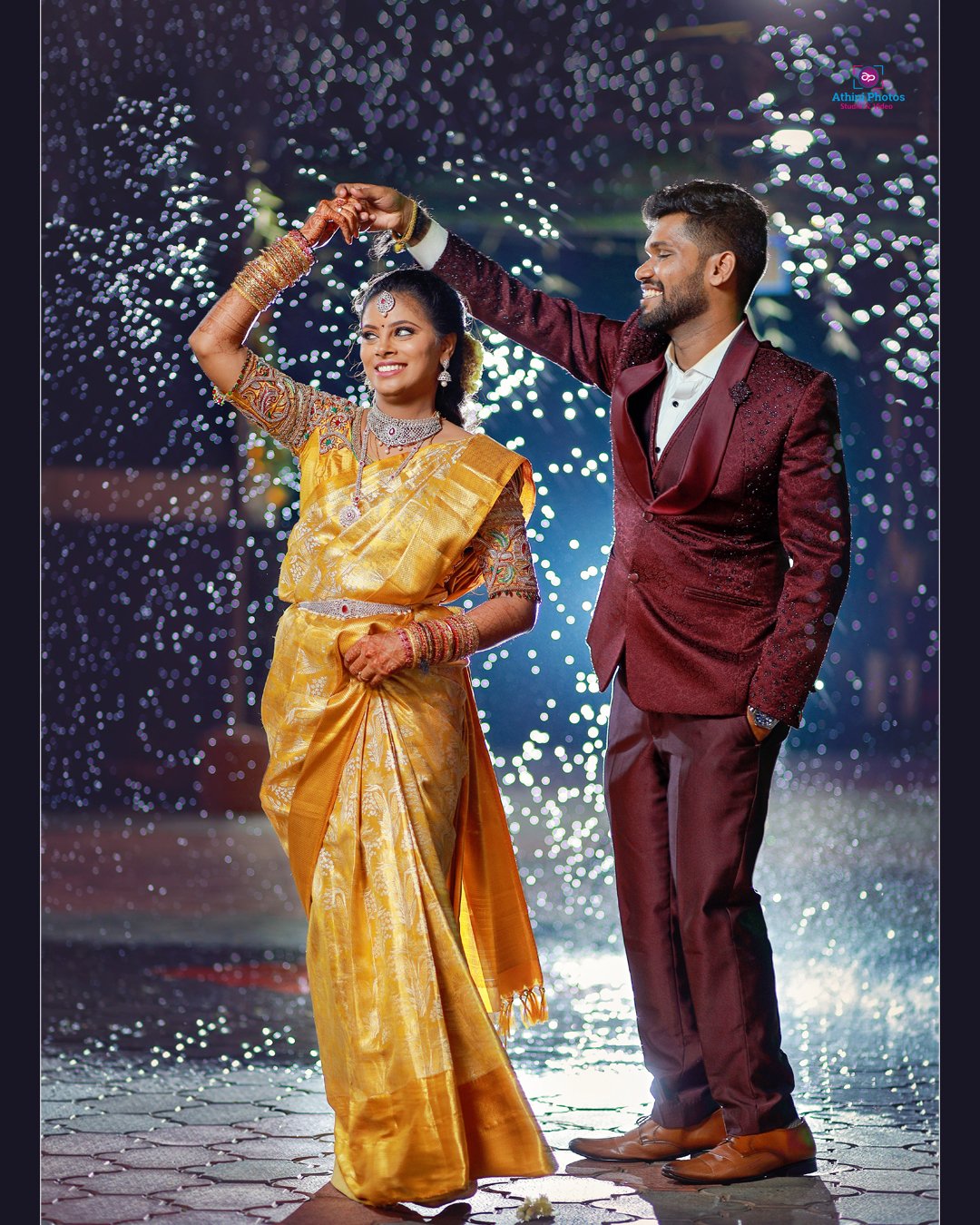 Capturing Joy Pranesh Shangavi's Enchanting Wedding Through Athini Photos' Lens 