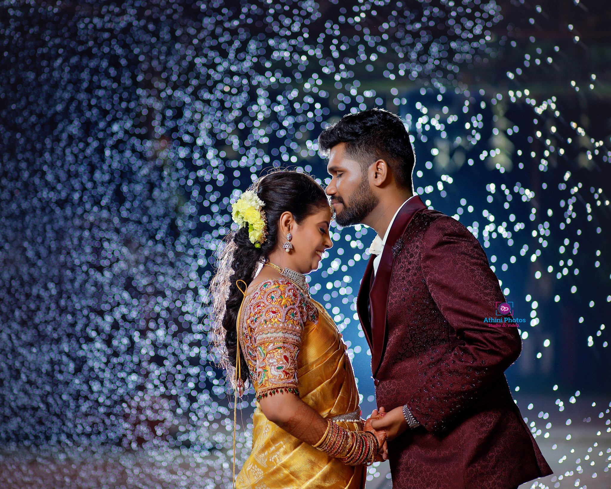 Capturing Joy Pranesh Shangavi's Enchanting Wedding Through Athini Photos' Lens 