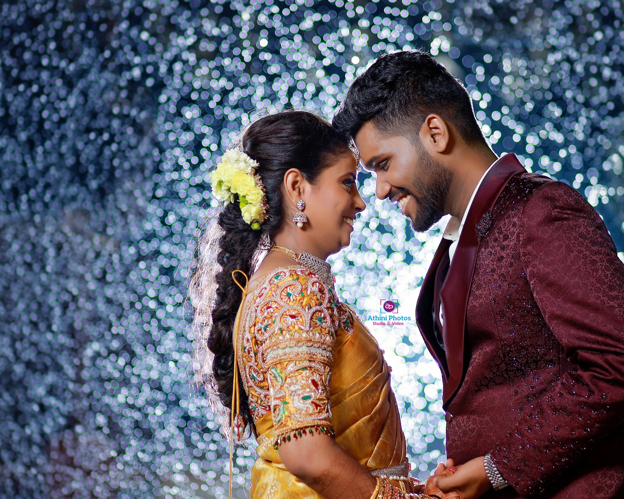 Capturing Joy Pranesh Shangavi's Enchanting Wedding Through Athini Photos' Lens 