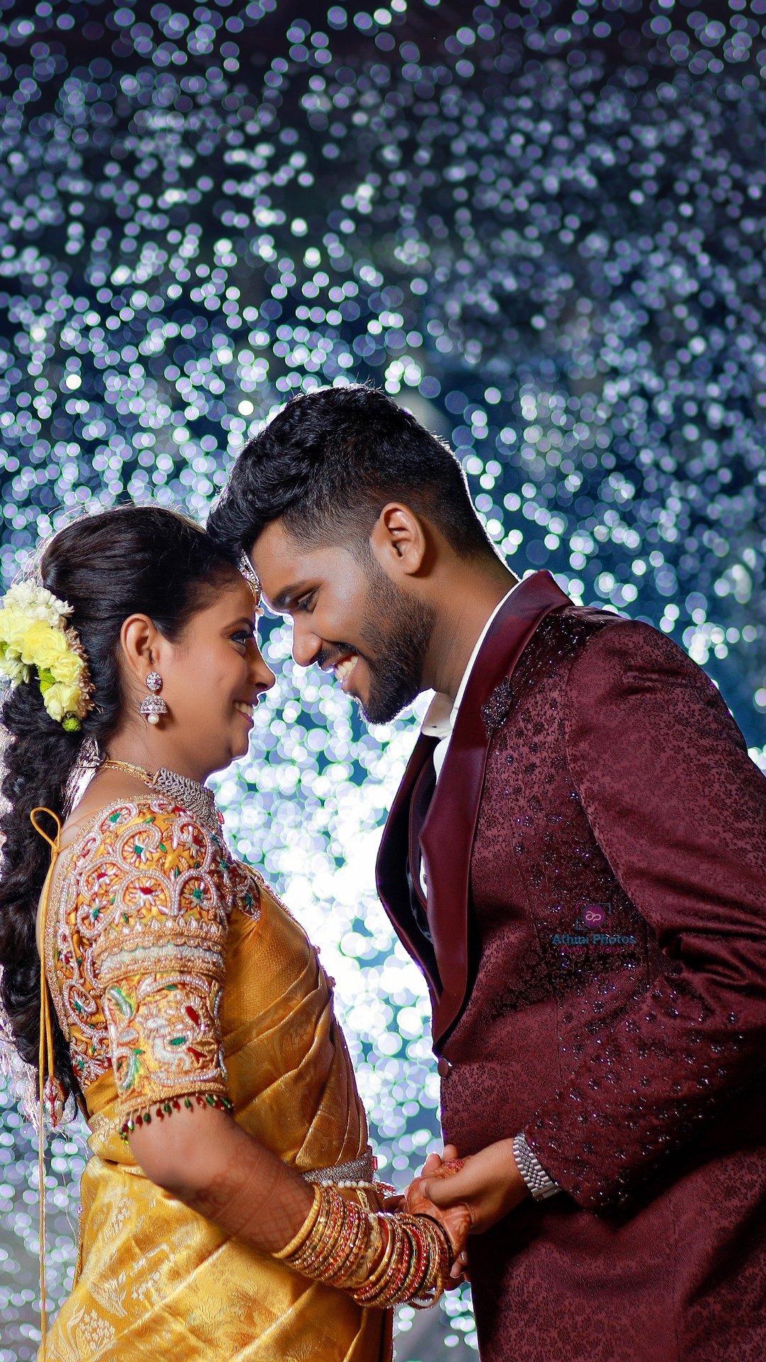 Capturing Joy Pranesh Shangavi's Enchanting Wedding Through Athini Photos' Lens 