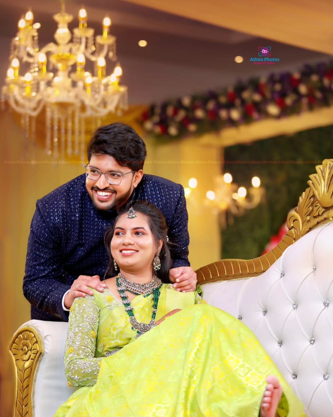 Sanjay & Hema's Enchanting Tamil Wedding Reception in Namakkal