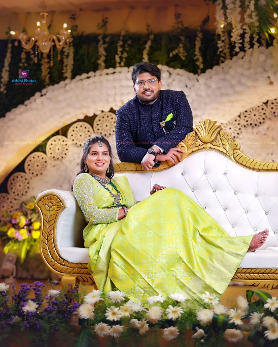 Sanjay & Hema's Enchanting Tamil Wedding Reception in Namakkal