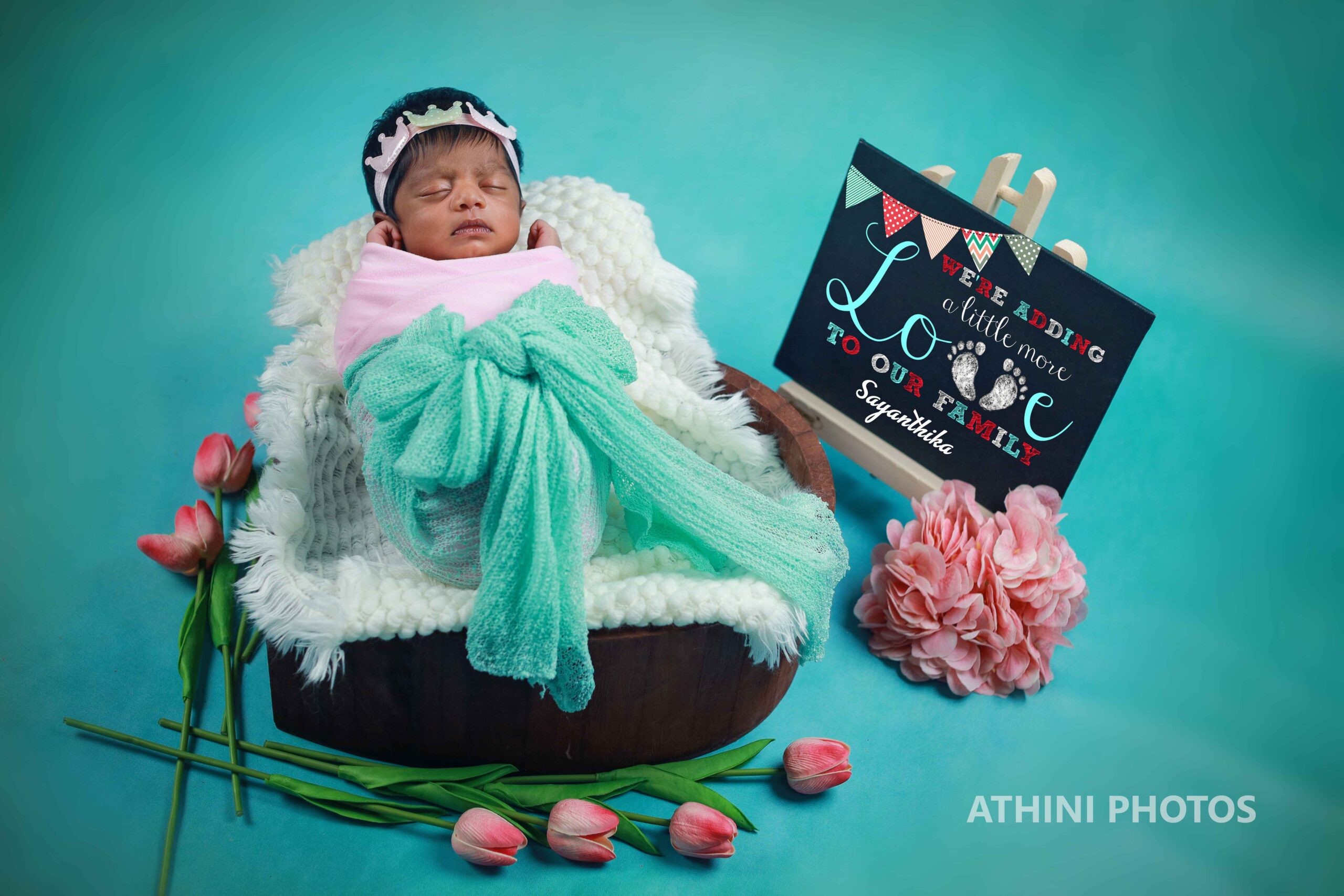Newborn Photoshoot at Ukkadam, Coimbatore: Capturing Precious Moments with Athini Photos 
