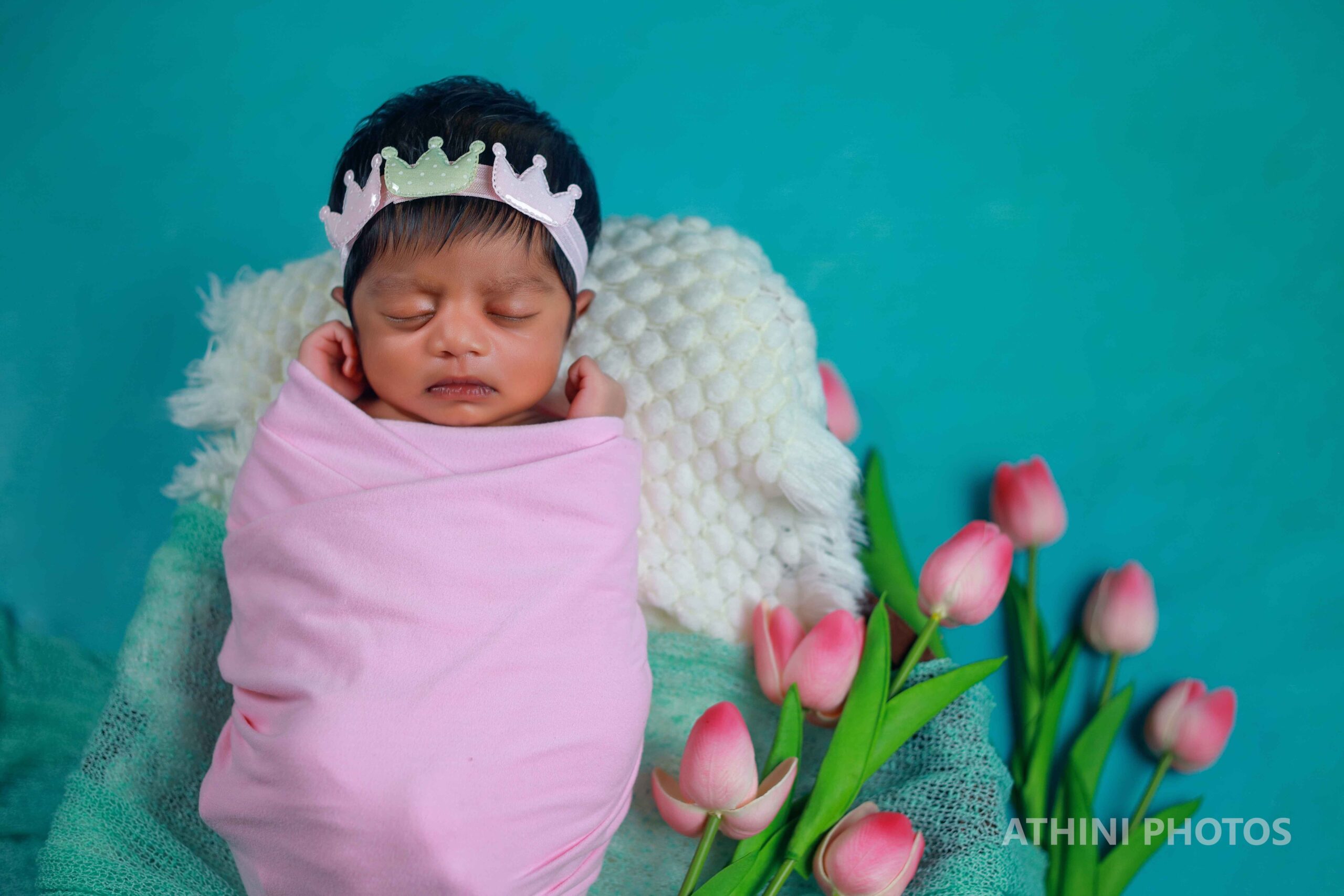 Newborn Photoshoot at Ukkadam, Coimbatore: Capturing Precious Moments with Athini Photos 