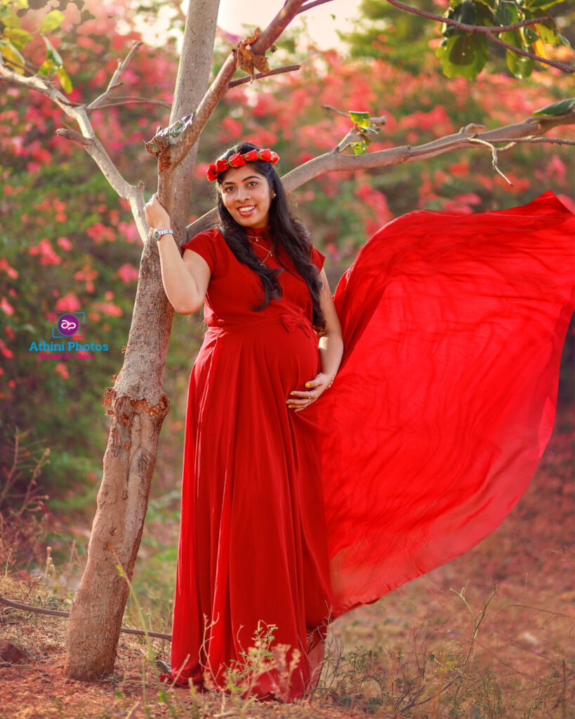 Abhinaya Sai Aravind Maternity Photoshoot Coimbatore Athini Photos