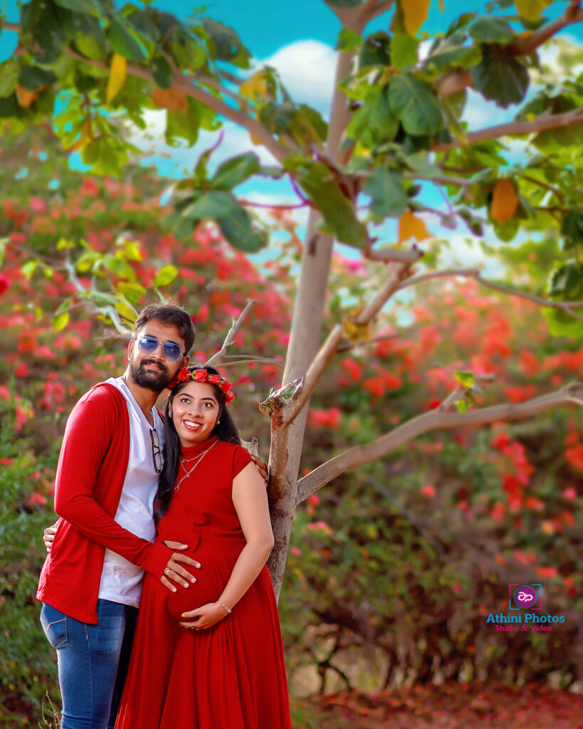 Abhinaya Sai Aravind Maternity Photoshoot Coimbatore Athini Photos