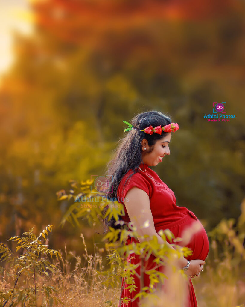 Abhinaya Sai Aravind Maternity Photoshoot Coimbatore Athini Photos