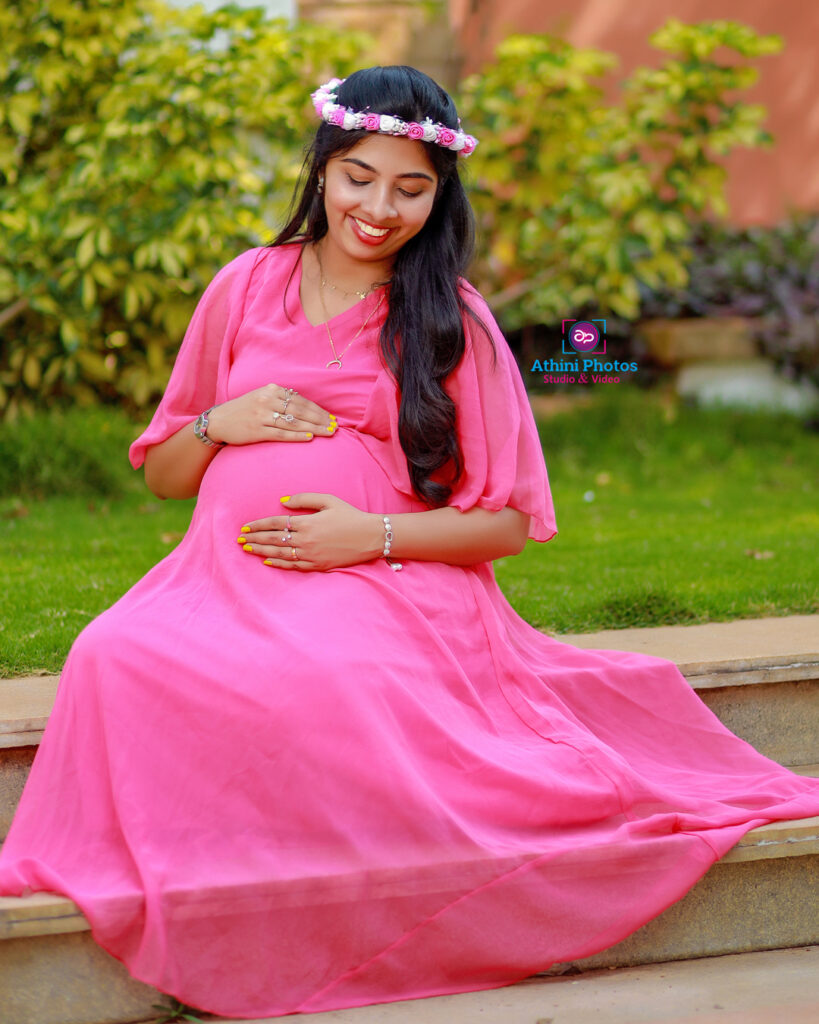 Abhinaya Sai Aravind Maternity Photoshoot Coimbatore Athini Photos