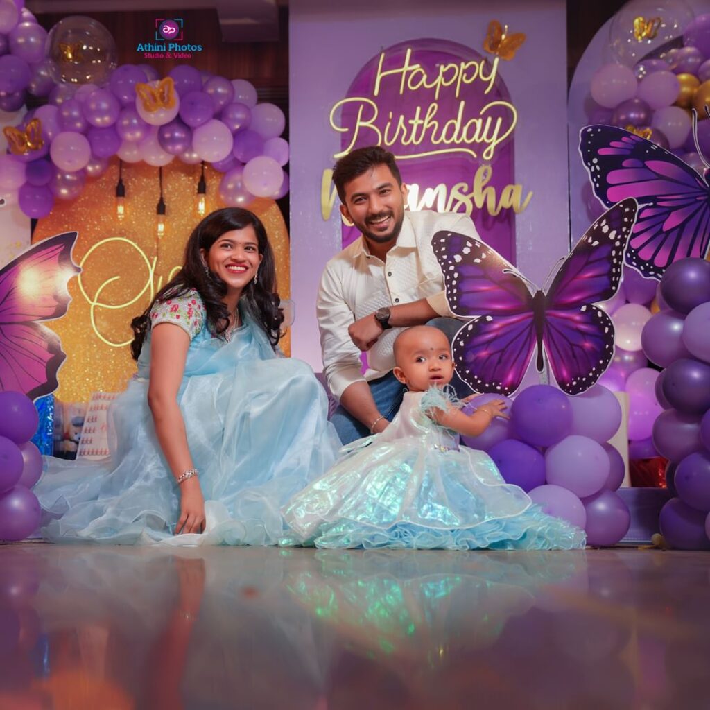 Capturing Precious Moments Baby Nikansha's First Birthday Photoshoot