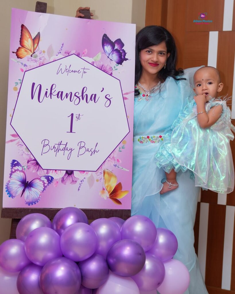 Capturing Precious Moments Baby Nikansha's First Birthday Photoshoot