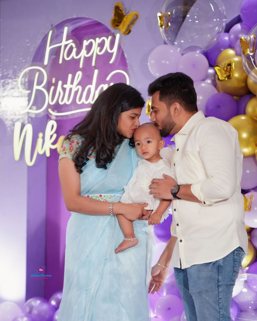 Capturing Precious Moments Baby Nikansha's First Birthday Photoshoot