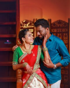 Read more about the article Stunning Post-Wedding Shoot of Kirubakaran❤️Naveena by Athini Photos™