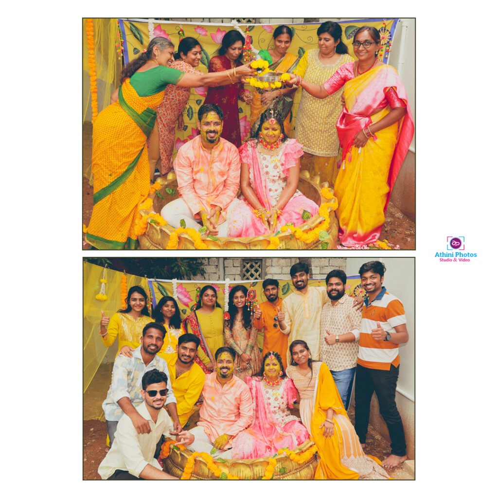 Wedding Photography: Capturing Sainath & Deepa's Vibrant Haldi Ceremony in Coimbatore | Golden Traditions